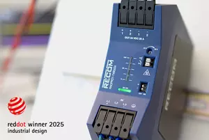 RECOM's RACPRO1-T480/24 DIN rail power supply